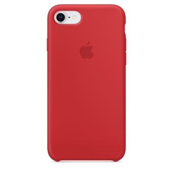 coque iphone 8 silicon rouge