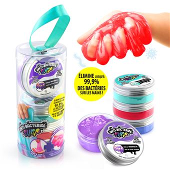 Tube de 4 pots Antibacterial Slime