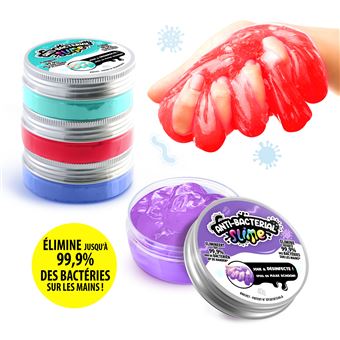 Tube de 4 pots Antibacterial Slime