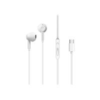 Kit Piéton écouteurs filaires USB Type-C Blanc