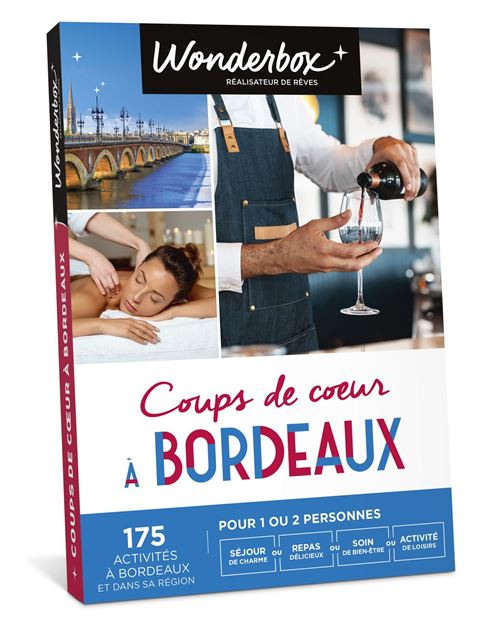 Coffret cadeau Wonderbox Coups de cœur à Bordeaux