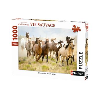Puzzle 1000 pièces Nathan Chevauchée dans le désert