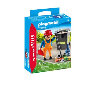 PLAYMOBIL SpecialPlus 70249 Agent d'entretien de la voirie