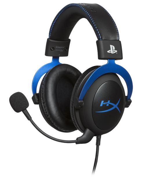 HyperX Cloud - PlayStation Official Licensed for PS4 - koptelefoon - over oor - met bekabeling - 3,5 mm-stekker - voor Sony PlayStation 4, Sony PlayStation 4 Pro, Sony PlayStation 4 Slim
