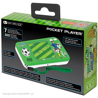 Console rétrogaming My Arcade Pocket Player All-Star Arena Blanc et Vert