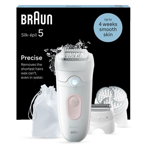 Epilateur Électrique Braun Silk Épil 5 Se 5-060 Blanc et Rose