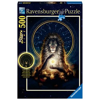 Puzzle Ravensburger Star Line Lion rayonnant 500 pièces