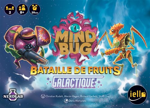 Jeu de stratégie Iello Mindbug Bataille de Fruits Galactique