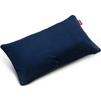 Coussin en velours Fatboy King Bleu marine