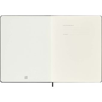 Carnet Pro Format XL Moleskine Couverture Rigide Noir