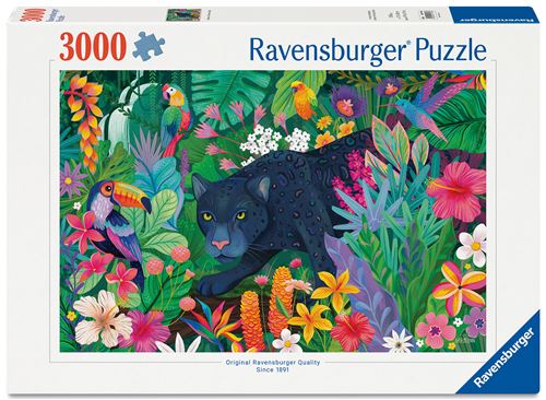 Puzzle 3000 pièces Ravensburger Panthère dans jungle - Ravensburger