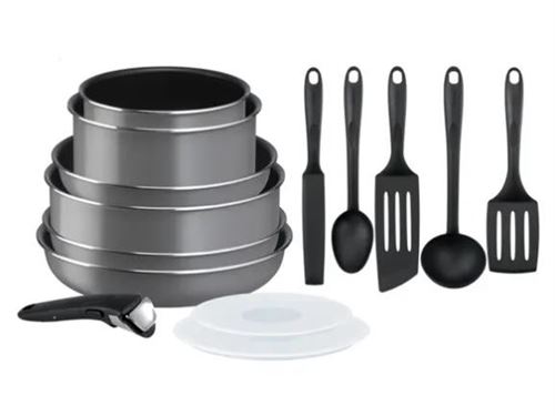 Batterie de cuisine Tefal Ingenio Easy Cook N Clean 14 pièces L1569002 Gris