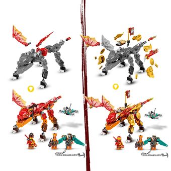 LEGO® NINJAGO® 71762 Le dragon de feu de Kai Évolution