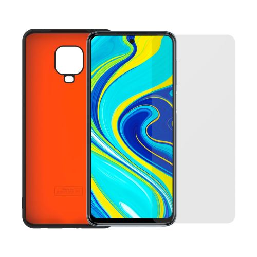 Coque TPU Liquid Noir + Protège écran en verre trempé Xiaomi pour Xiaomi Redmi Note 9 Pro