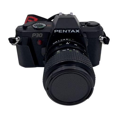 Appareil photo argentique Pentax P30 35-70mm f3.5-4.8 Scanring MC Macro Noir Reconditionné