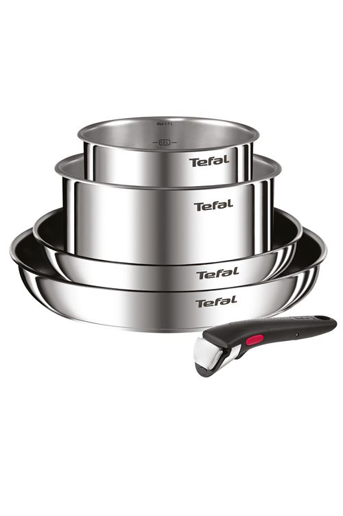 Batterie de cuisine Tefal Ingenio Emotion Lot 5 pièces L897S504 Argent