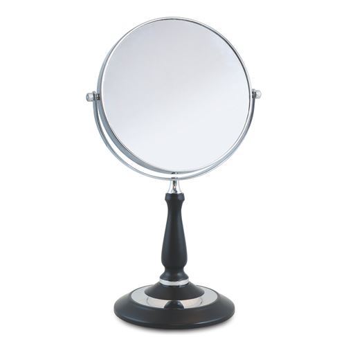 Miroir sur pied avec tête inclinable 360° Okoia G X10 Noir et argent