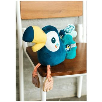Peluche Lilliputiens Pablo Toucan multi-activités