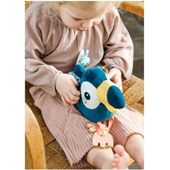 Peluche Lilliputiens Pablo Toucan multi-activités