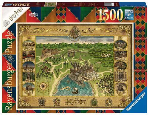 Puzzle 1500 Teile Ravensburger Harry Potter Die Karte von Hogwarts