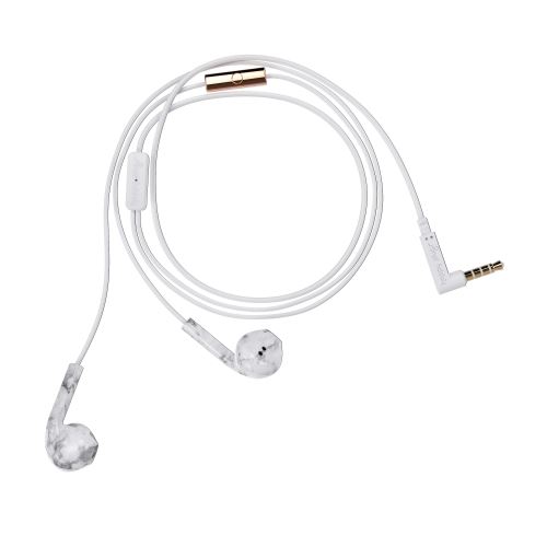 HAPPYPLUGS EARBUD PLUS WHITE MARBLE EARPHONES