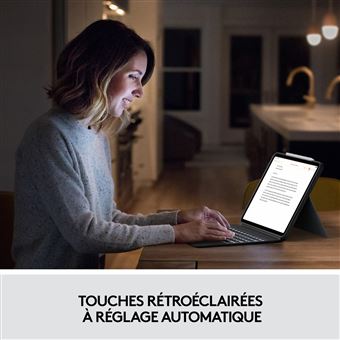 Étui Combo Touch avec clavier et trackpad pour iPad Pro 12,9 pouces (6ᵉ  génération) de Logitech - Apple (FR)