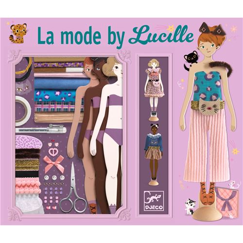 Coffret de Mode Créatif pour Enfants Lucille Papertoys Neuf - vue 3