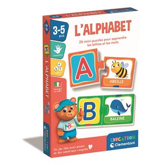 Jeu éducatif Clementoni L'alphabet - Jeu écriture et lettres - Achat ...