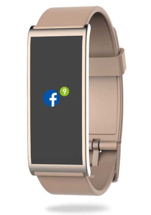 Tracker d'activité MyKronoz ZeFit 4 HR Rose poudré et argent avec capteur de rythme cardiaque