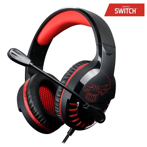 Spirit of Gamer Pro-SH3 Gaming Headset voor Nintendo Switch Zwart en Rood