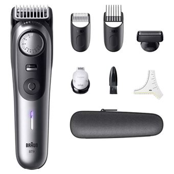 Tondeuse Barbe Braun BT9520 Gris - 1