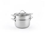 Marmite Bialetti Cuit Vapeur 22 cm Argent