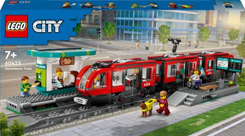 LEGO City Le tramway et la station du centre-ville 60423 - vue 7