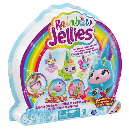 Pakket van 4 Rainbow Jellies schaalmodel