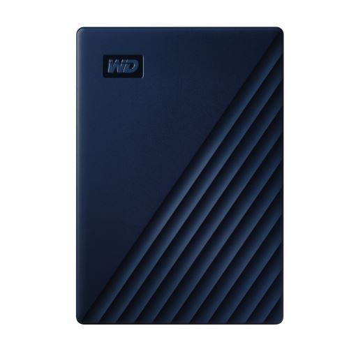 WD My Passport for Mac WDBA2F0050BBL - Disque dur - chiffré - 5 To - externe (portable) - USB 3.2 Gen 1 - AES 256 bits - bleu nuit