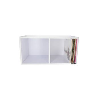 Meuble Enova Hifi Vinyle Box 240wh pour 240 vinyles Blanc