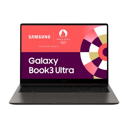 PC Portable Samsung Galaxy Book3 Ultra 16" Intel Evo Core i7 32 Go RAM 1 To SSD Nvidia Geforce RTX 4050 Anthracite