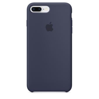 Coque en silicone Apple Bleu Nuit pour iPhone 7 Plus et 8 Plus - 1