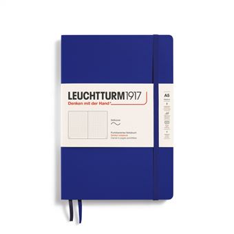 Carnet de notes A5 medium pointillé avec couverture souple Leuchtturm1917 123 pages numérotées Ink - 1