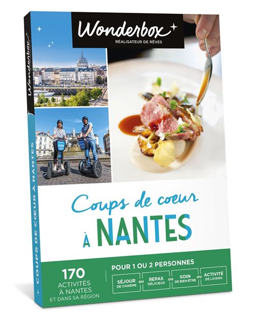 Coffret cadeau Wonderbox Coups de cœur à Nantes