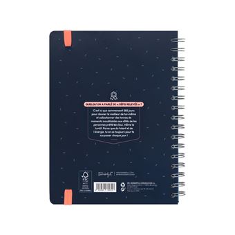 Agenda scolaire Mr. Wonderful 2021 2022 Classique Semainier C’est ici que commencent mes grandes réussites