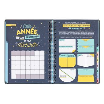 Agenda scolaire Mr. Wonderful 2021 2022 Classique Semainier C’est ici que commencent mes grandes réussites