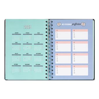 Agenda scolaire Mr. Wonderful 2021 2022 Classique Semainier C’est ici que commencent mes grandes réussites