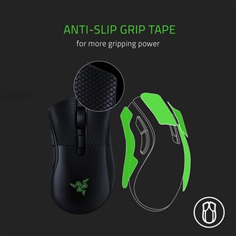 Souris Gaming filaire Razer Deathadder V2 Mini Noir + Grip Noir