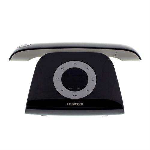 Logicom Téléphone Fixe Sans Fil Retro 2 Dect Noir