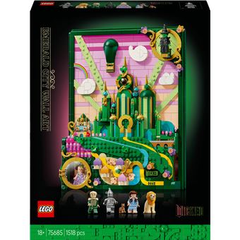 LEGO Wicked - Tableau d''Emerald City, Decoration Fantastique - Cadeau pour Adultes - 75685