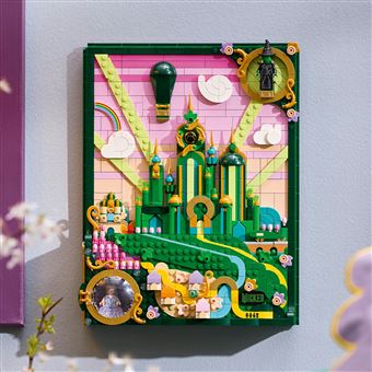 LEGO Wicked - Tableau d''Emerald City, Decoration Fantastique - Cadeau pour Adultes - 75685