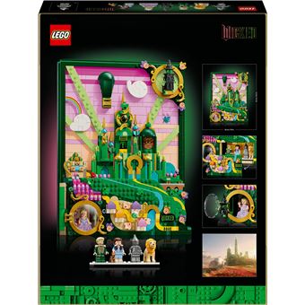 LEGO Wicked - Tableau d''Emerald City, Decoration Fantastique - Cadeau pour Adultes - 75685
