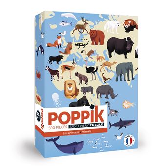 Puzzle Poppik Animaux du monde 500 pièces