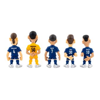 Pack de 5 figurines Minix Football Stars PSG Messi Donnarumma Neymar JR Mbappe Ramos 7 cm